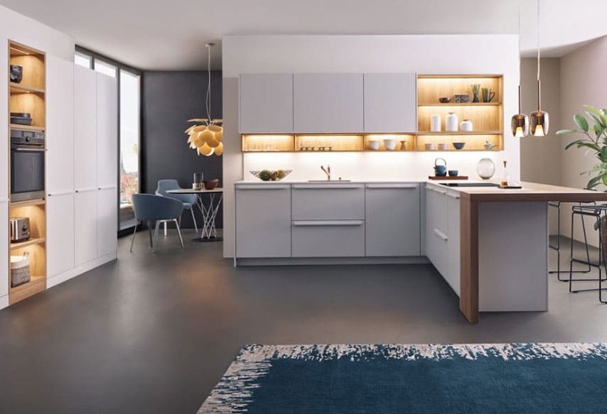 L-shaped Modular Kitchen